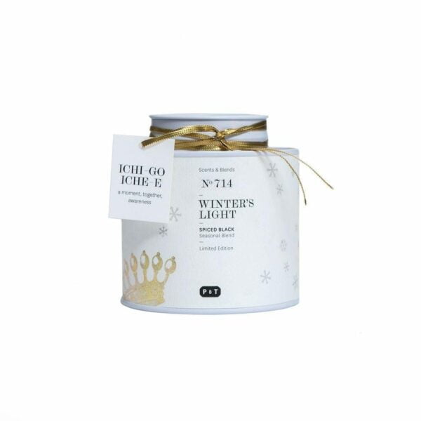 Winters Light is a winter black tea blend with warming spices and cacao