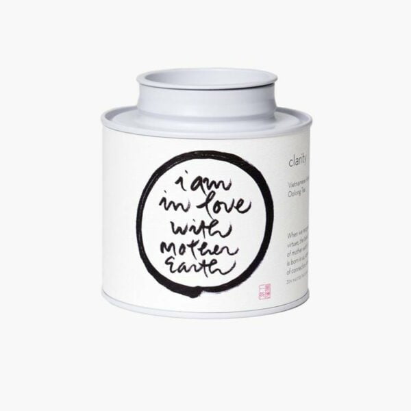 Organic OOLONG tea in the metal bin. As an aspiration to practice mindfulness as deeply taught by revered teacher and Zen master Thích Nhat Hanh,.